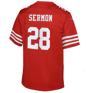 Trey Sermon San Francisco 49ers Nike Youth Game Jersey - Scarlet