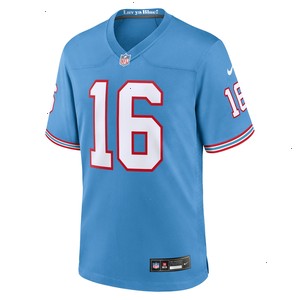 Treylon Burks Tennessee Titans Nike Oilers Throwback Alternate Game Player Jersey - Light Blue