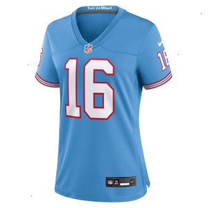 Treylon Burks Tennessee Titans Nike Women's Oilers Throwback Player Game Jersey - Light Blue