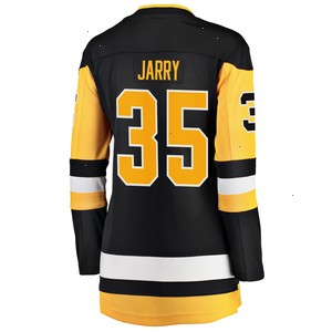 Tristan Jarry Pittsburgh Penguins Fanatics Branded Women's Premier Breakaway Player Jersey - Black