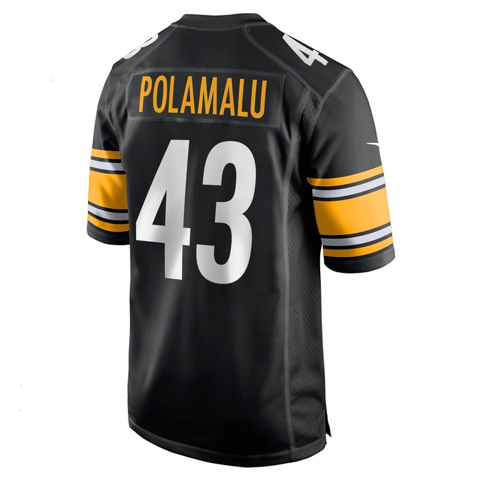 Troy Polamalu Pittsburgh Steelers Nike Retired Player Game Jersey - Black