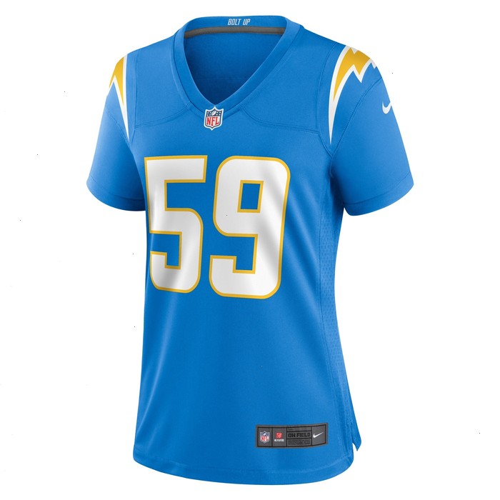 Troy Reeder Los Angeles Chargers Nike Women's Team Game Jersey - Powder Blue