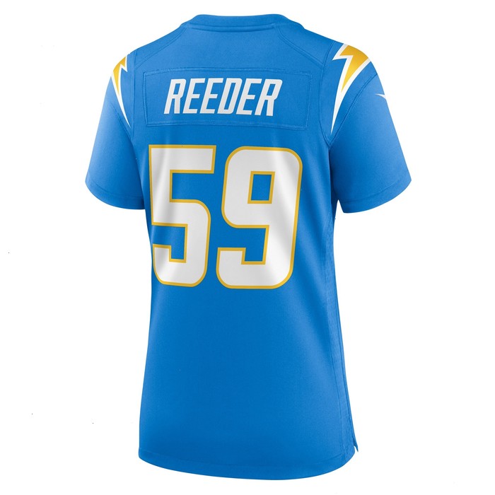 Troy Reeder Los Angeles Chargers Nike Women's Team Game Jersey - Powder Blue