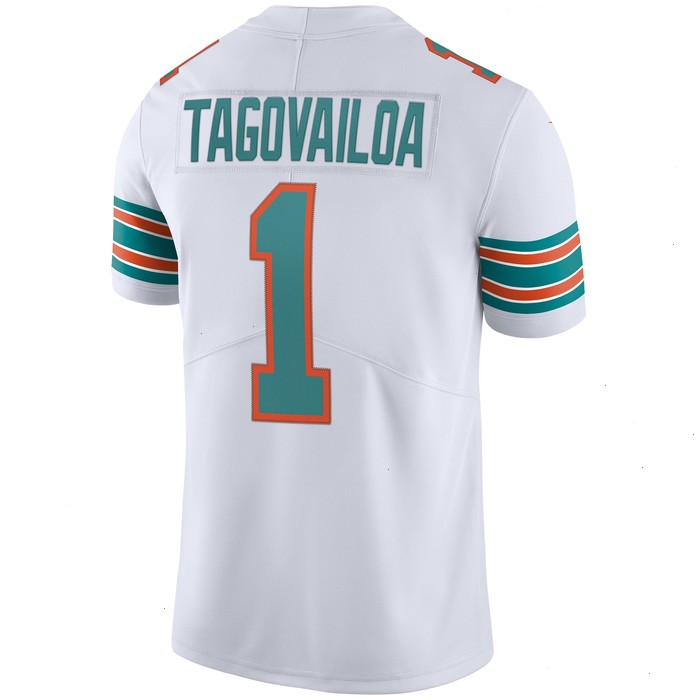 Tua Tagovailoa Miami Dolphins Nike 2nd Alternate Vapor Limited Jersey - White