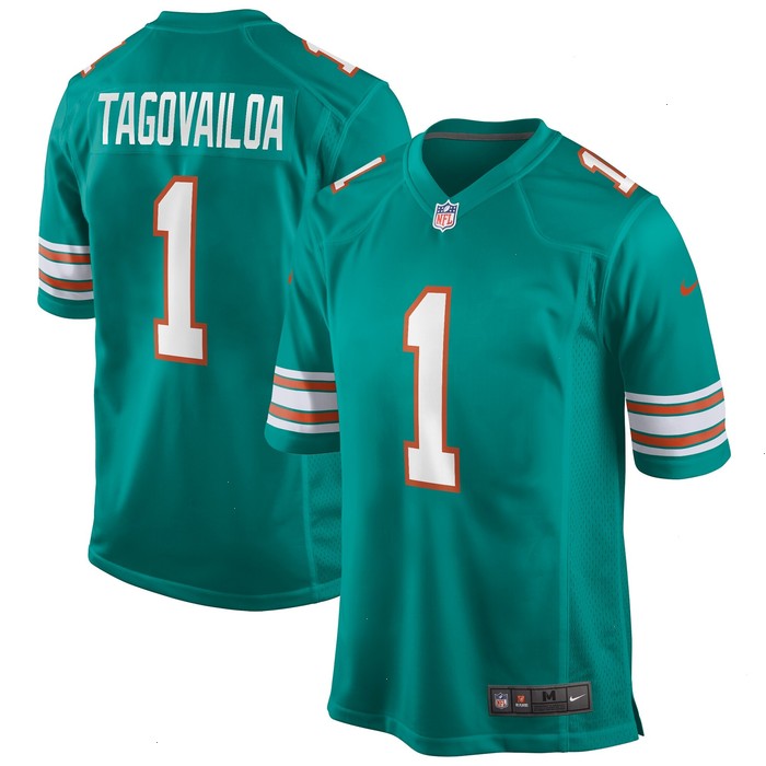 Tua Tagovailoa Miami Dolphins Nike Alternate Game Jersey - Aqua