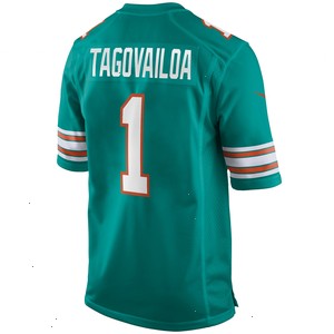 Tua Tagovailoa Miami Dolphins Nike Alternate Game Jersey - Aqua