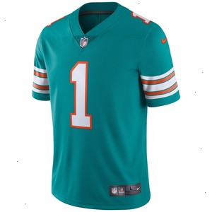 Tua Tagovailoa Miami Dolphins Nike Alternate Vapor Limited Jersey - Aqua