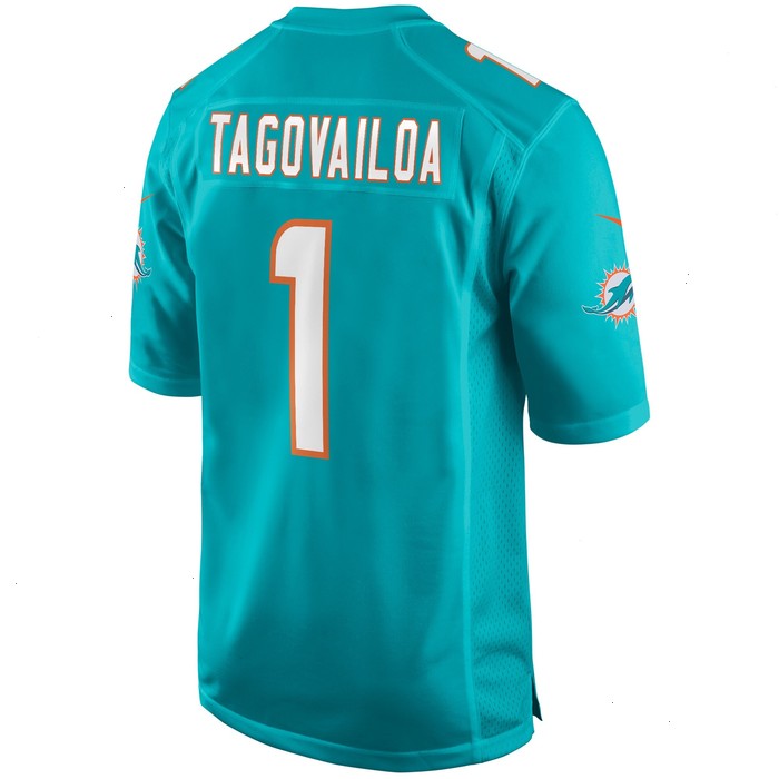 Tua Tagovailoa Miami Dolphins Nike Game Jersey - Aqua