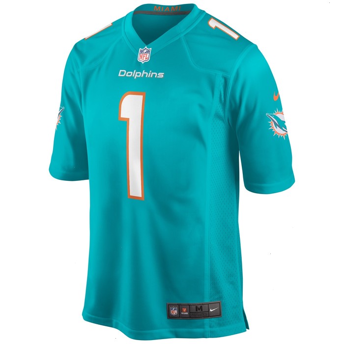 Tua Tagovailoa Miami Dolphins Nike Player Game Jersey - Aqua