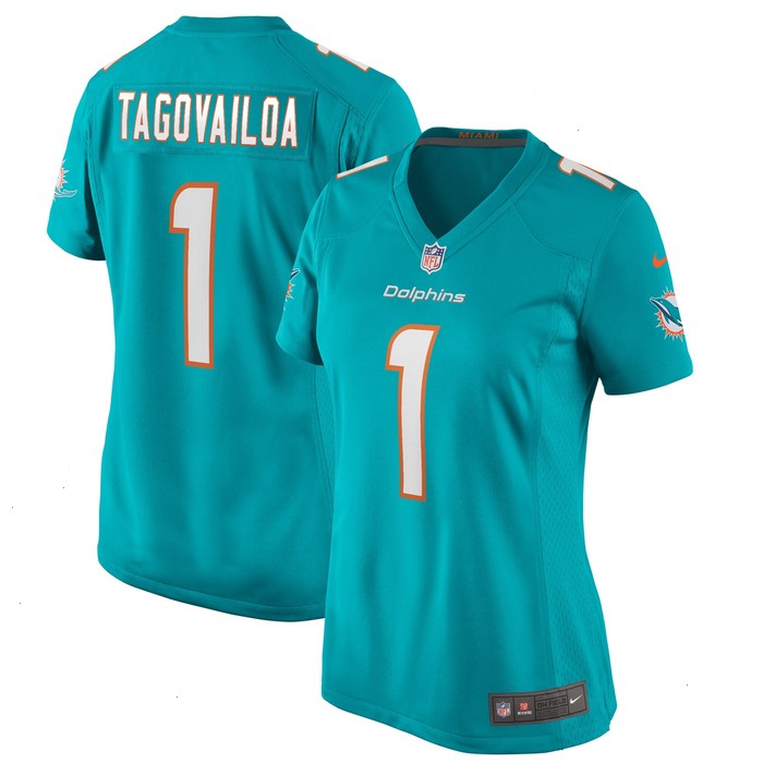 Tua Tagovailoa Miami Dolphins Nike Women's Game Jersey - Aqua