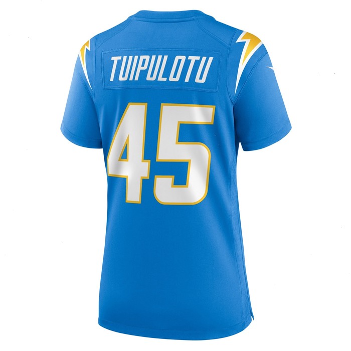 Tuli Tuipulotu Los Angeles Chargers Nike Women's Team Game Jersey - Powder Blue