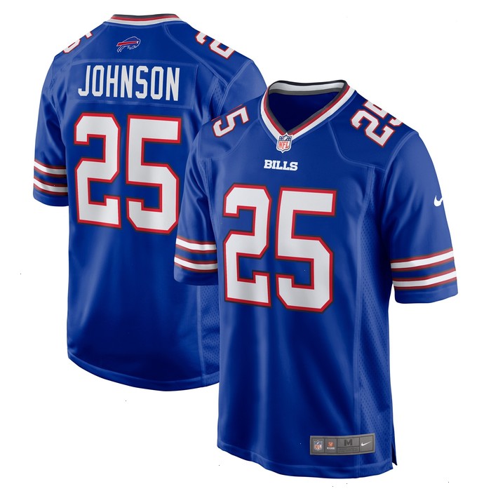 Ty Johnson Buffalo Bills Nike Team Game Jersey - Royal