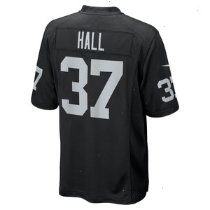 Tyler Hall Las Vegas Raiders Nike Team Game Jersey - Black