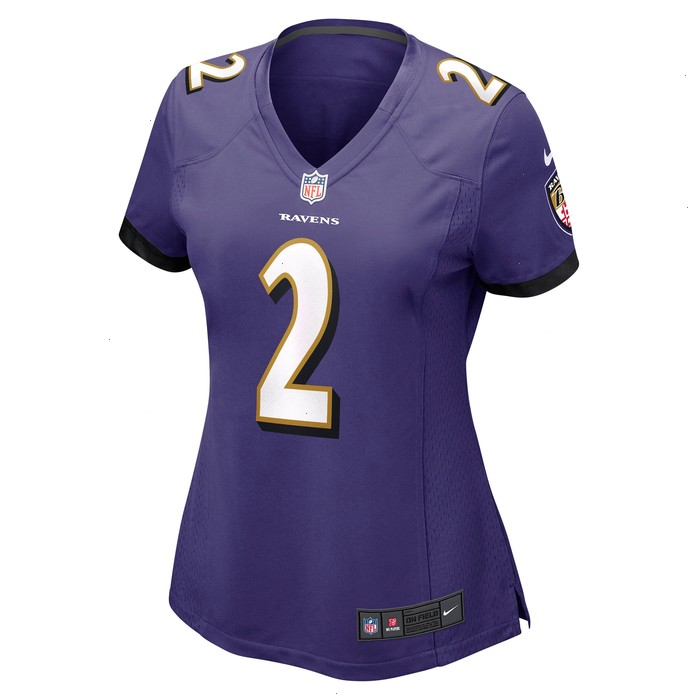 Tyler Huntley Baltimore Ravens Nike Women's Game Jersey - Purple