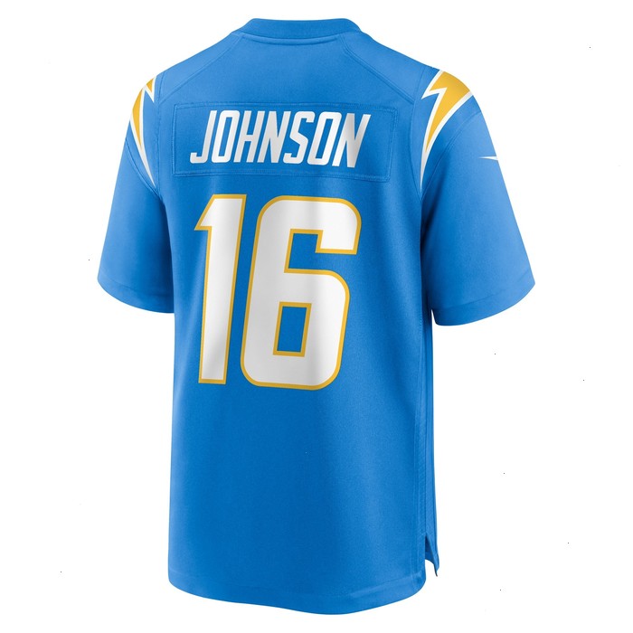 Tyler Johnson Los Angeles Chargers Nike Team Game Jersey - Powder Blue