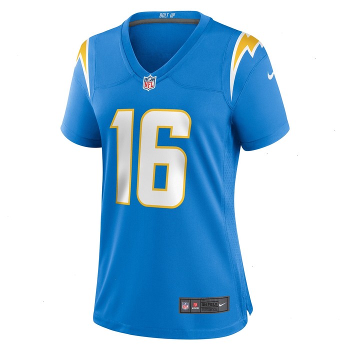 Tyler Johnson Los Angeles Chargers Nike Women's Team Game Jersey - Powder Blue