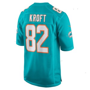 Tyler Kroft Miami Dolphins Nike Team Game Jersey - Aqua