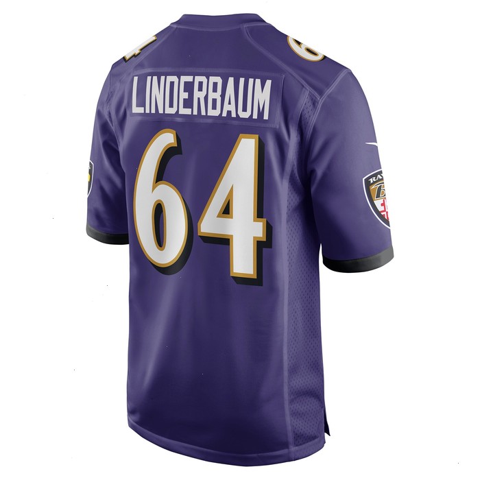 Tyler Linderbaum Baltimore Ravens Nike Player Game Jersey - Purple