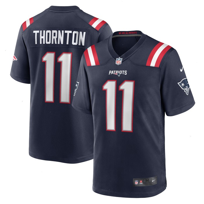 Tyquan Thornton New England Patriots Nike Game Player Jersey - Navy