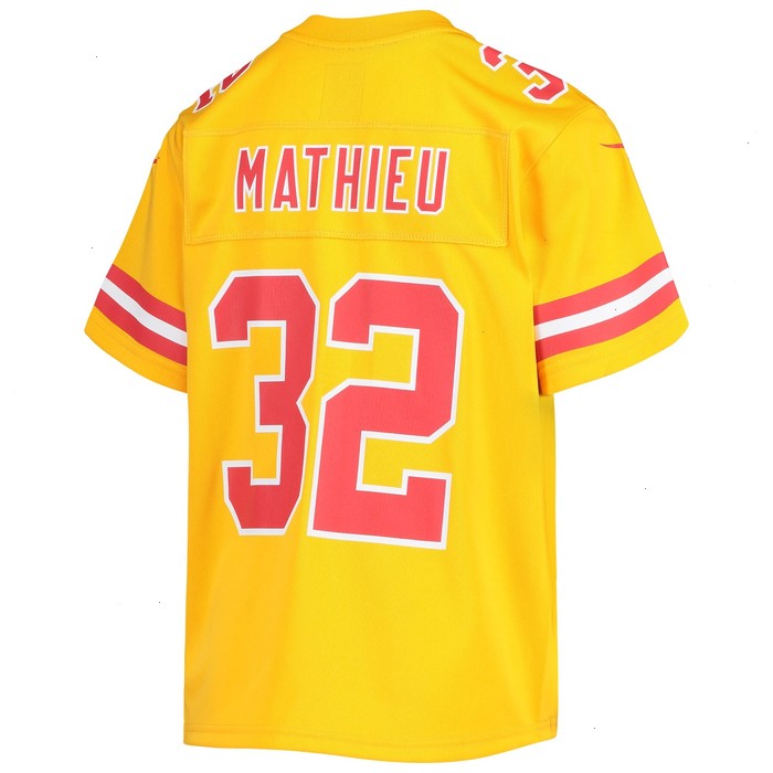 Tyrann Mathieu Kansas City Chiefs Nike Youth Inverted Team Game Jersey - Gold