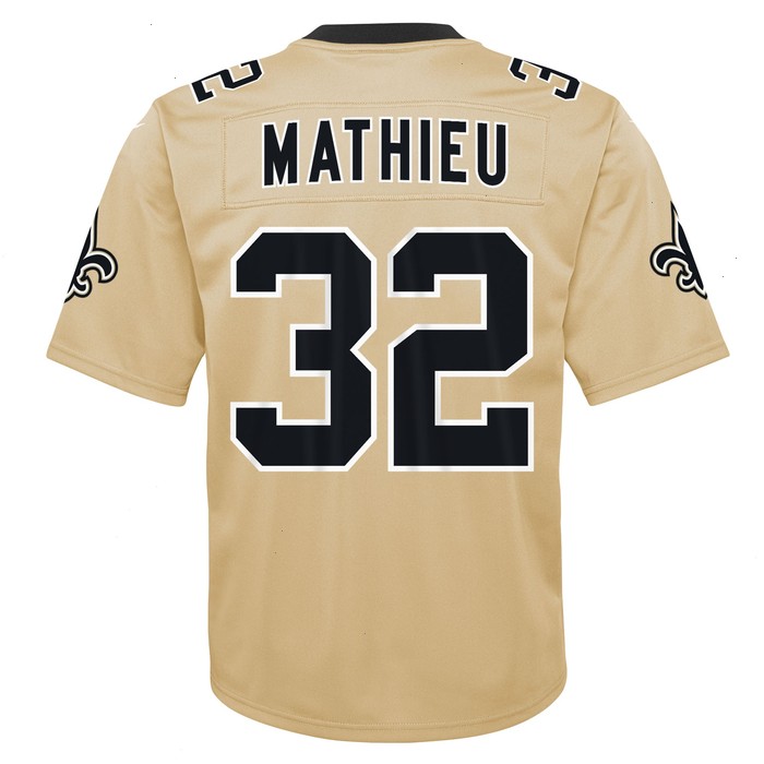 Tyrann Mathieu New Orleans Saints Nike Youth Inverted Game Jersey - Gold