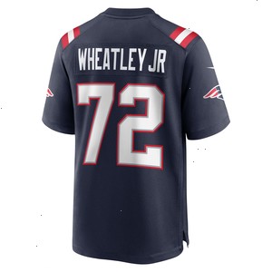 Tyrone Wheatley New England Patriots Nike Team Game Jersey - Navy