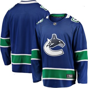 Vancouver Canucks Fanatics Branded Home Team Breakaway Jersey - Blue