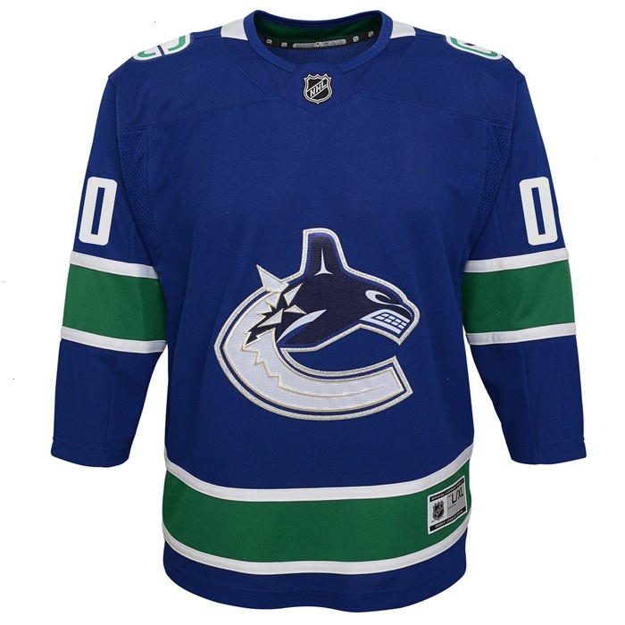 Vancouver Canucks Youth Premier Custom Jersey - Blue