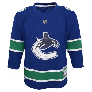 Vancouver Canucks Youth Replica Custom Jersey - Blue