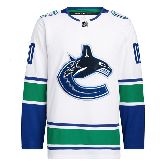 Vancouver Canucks adidas Away Primegreen Authentic Pro Custom Jersey - White