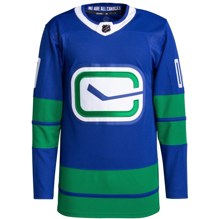 Vancouver Canucks adidas Primegreen Authentic Pro Custom Jersey - Royal