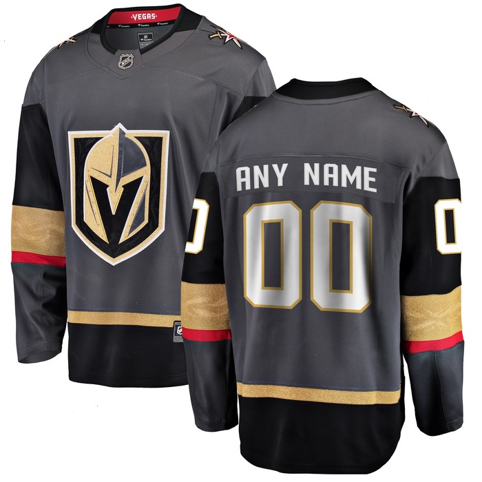 Vegas Golden Knights Fanatics Branded Alternate Breakaway Custom Jersey - Gray