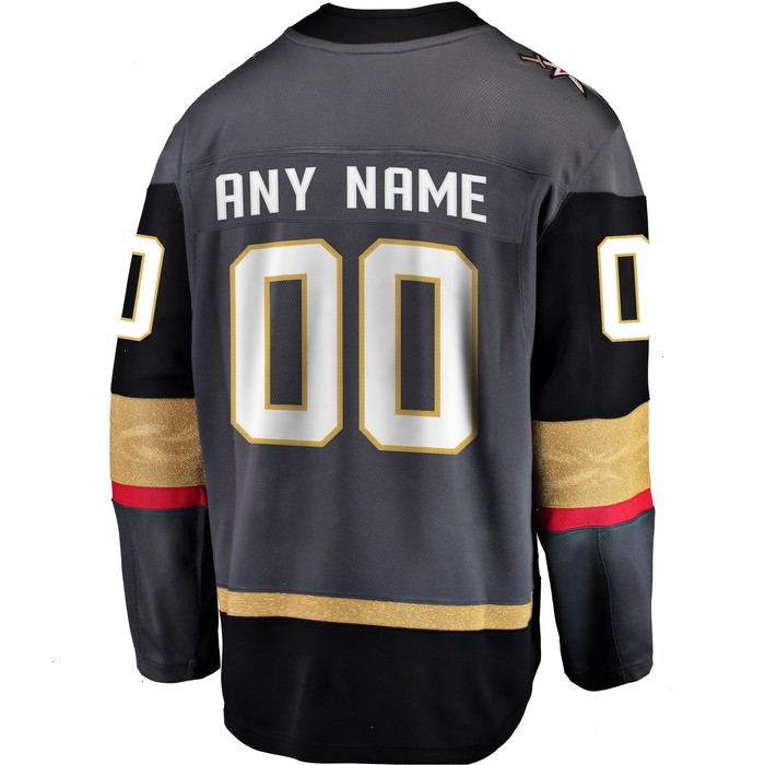 Vegas Golden Knights Fanatics Branded Alternate Breakaway Custom Jersey - Gray