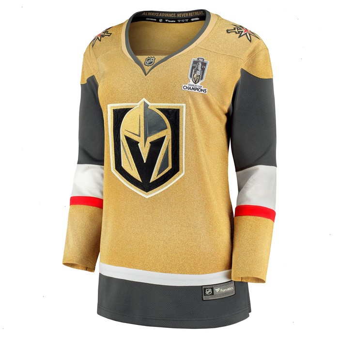 Vegas Golden Knights Fanatics Branded Women's 2023 Stanley Cup Champions Home Breakaway Jersey - Gold