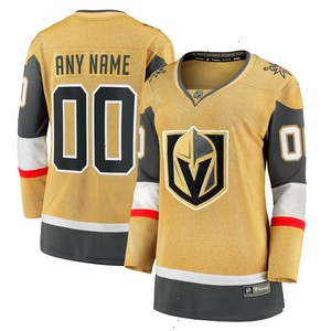 Vegas Golden Knights Fanatics Branded Women's Home Breakaway Custom Jersey -