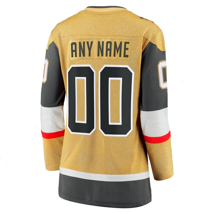 Vegas Golden Knights Fanatics Branded Women's Home Breakaway Custom Jersey -