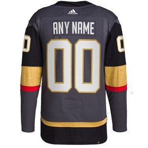 Vegas Golden Knights adidas Alternate Authentic Pro Custom Jersey - Gray