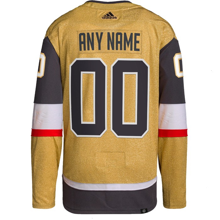 Vegas Golden Knights adidas Home Authentic Primegreen Custom Jersey - Gold