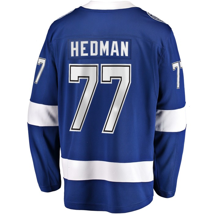 Victor Hedman Tampa Bay Lightning Fanatics Branded Home 2022 Stanley Cup Final Breakaway Player Jersey - Blue