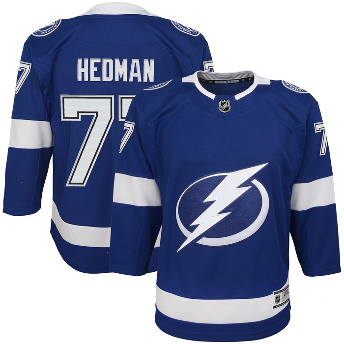 Victor Hedman Tampa Bay Lightning Youth Home Premier Player Jersey - Blue