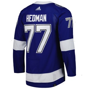 Victor Hedman Tampa Bay Lightning adidas Primegreen Authentic Pro Player Jersey - Blue