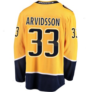 Viktor Arvidsson Nashville Predators Fanatics Branded Breakaway Player Jersey - Gold