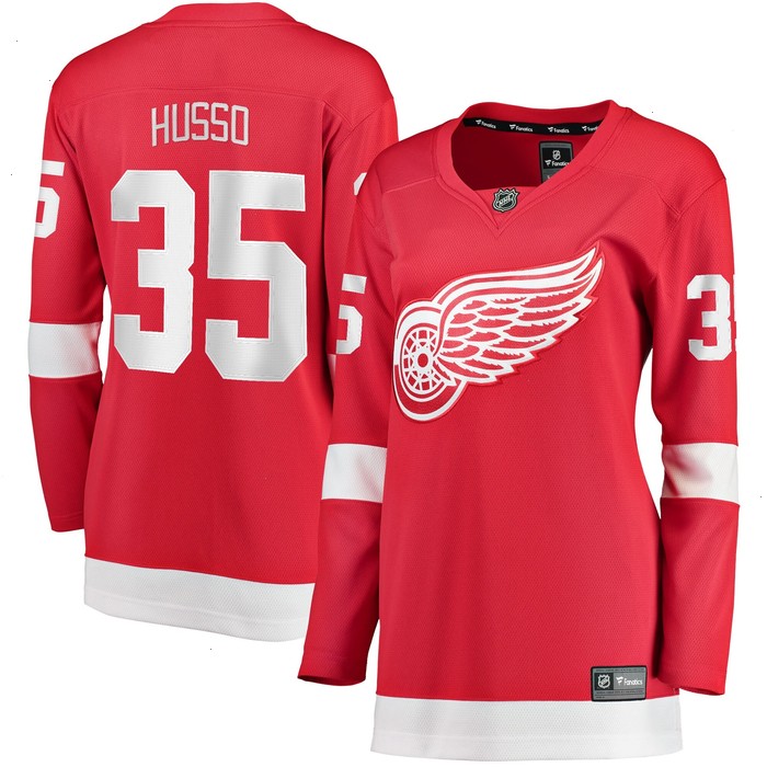 Ville Husso Detroit Red Wings Fanatics Branded Women's Home Breakaway Player Jersey - Red