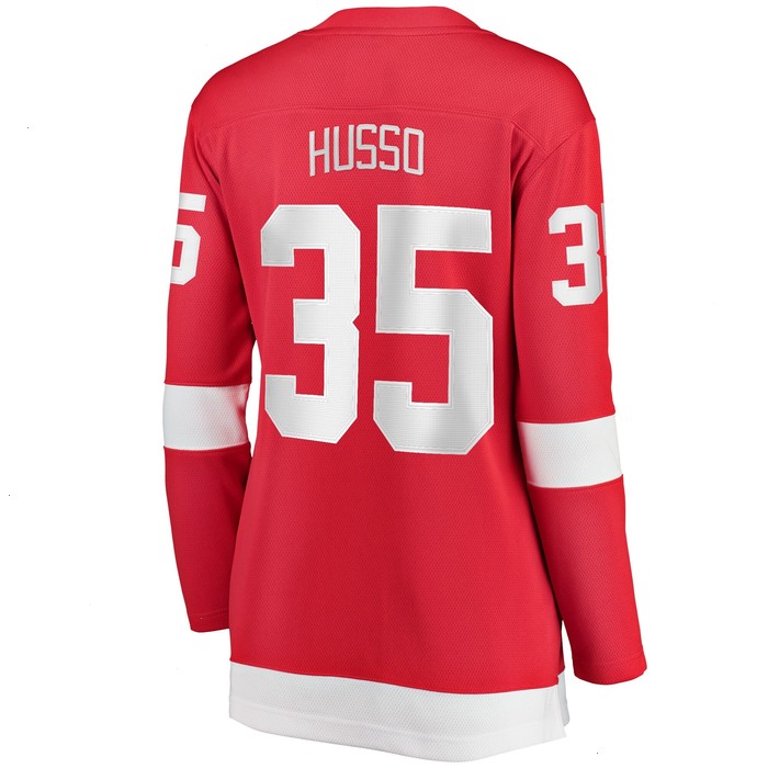 Ville Husso Detroit Red Wings Fanatics Branded Women's Home Breakaway Player Jersey - Red