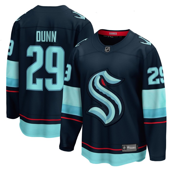 Vince Dunn Seattle Kraken Fanatics Branded Home Breakaway Player Jersey - Deep Sea Blue