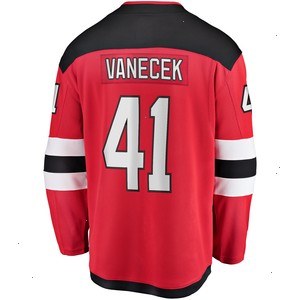 Vitek Vanecek New Jersey Devils Fanatics Branded Home Breakaway Player Jersey - Red