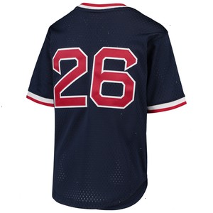 Wade Boggs Boston Red Sox Mitchell & Ness Youth Cooperstown Collection Mesh Batting Practice Jersey - Navy