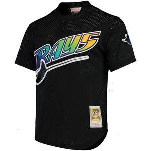 Wade Boggs Tampa Bay Rays Mitchell & Ness Cooperstown Collection 1991 Mesh Batting Practice Jersey - Black