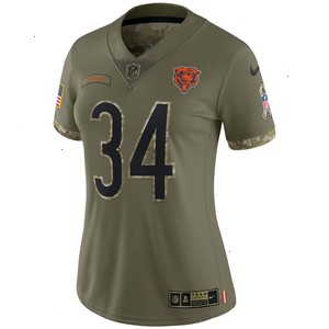 Walter Payton Chicago Bears Nike Women's 2022 Salute To Service Retired Player Limited Jersey - Olive