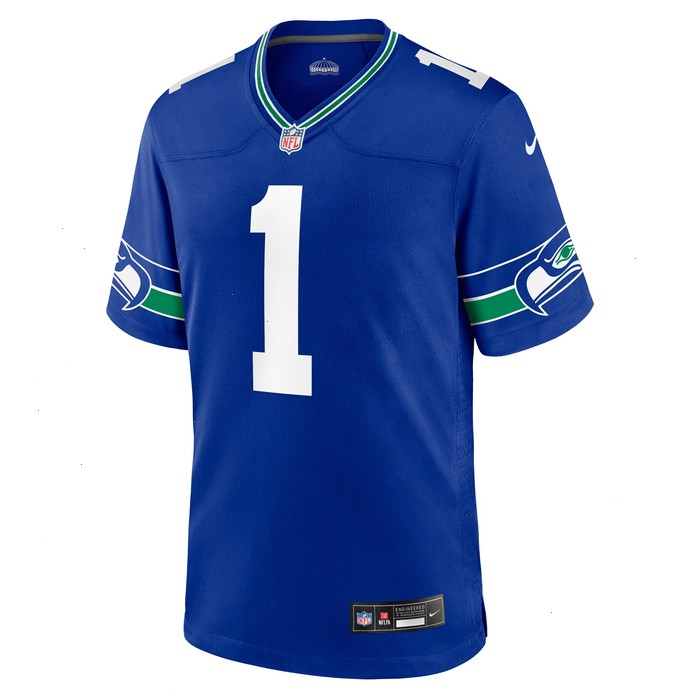 Warren Moon Seattle Seahawks Nike Throwback Retired Player Game Jersey - Royal